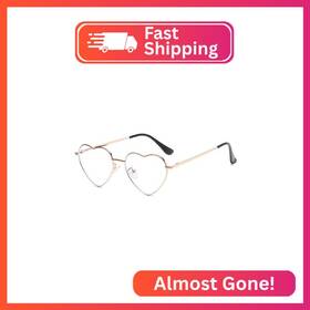 Gl8088b Gleyemor Heart Shaped Blue Light Glasses For Women Cute Computer Rose G