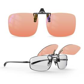 Goiteia 717352373217 Fl-rose Migraine Clip On Glasses-amber Clip-on L 60 47mm