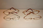 Gold 4 Reading Rimmed 1.5 3 1.0 2 Eyeglasses 2.5 Lot Glasses Silver .75