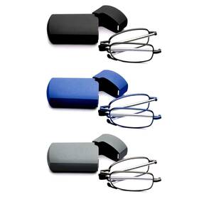 Goosen 768492178330 Reading Glasses Men Women Pocket Wallet Purse Compact Hard Cases Folding Readers