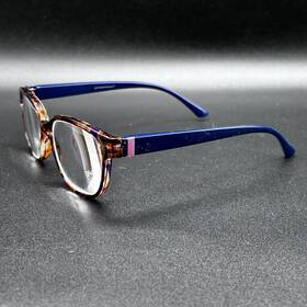 5089-021624-16 Grinder Punch St1919r 6.00 Reading Glasses Brown Blue Flex Used