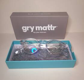 650689cl Gry Mattr Blue Light Readers Artistic Reading Glasses 2.00 Magnefying Power D