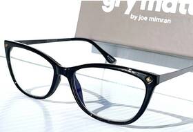 Gry Mattr 773021304586 Designer Readers Shiny Black Diligent Blue Light Blocking Glasses 0.00