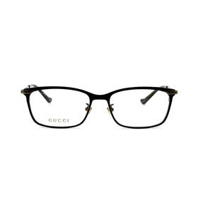 Gg1130j Gucci Brand New 001 Titanium Black Rectangle Eyeglasses Unisex