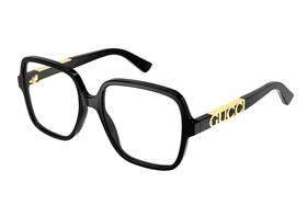 Gg1193o Gucci New Oversized Reading Glasses 001 56-18 Black &gold Frames Readers