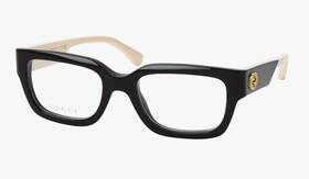 Gg1666o Gucci New Reading Glasses 005 53-20 145 Black And Ivory Frames Readers