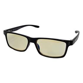 Ver-00101-3.0 Gunnar Vertex Reading Glasses - 3.0x Onyx Blue Light Blocking 55-16-133