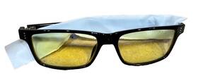 Ver-00101 Gunnar Reading Glasses Vertex Reader 55-16 Onyx Black Frames With Amber 1.5