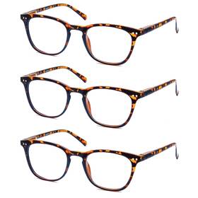 Hapjoys 770343058777 Reading Glasses Women Men Stylish Unisex Readers 2.25 Lightweight Comfortabl