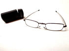 Hd0913 Foster Grant Gideon Magnivision Black Gunmetal Folding Reading Glasses