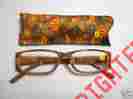 Hdr24 Unbranded Reading Glasses Soft Case Henna Paisley Design In Orange Brown Blue 1.00 S5 739042006670