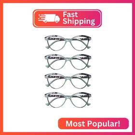 B0ct8q927l Heeyyok Women Reading Glasses 4 Pack 2.75 Cateye Readers Comfort