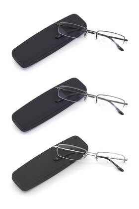 B0cnbszxmy Highlike 3-pack Blue Light Blocking Reading Glasses Hard Cases Semi-frame 4