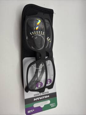 Hillman 731919000750 Reading Glasses Unisex Readers 2 Pair New Black 1.50 Free Shipping