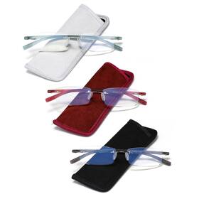Tr90 Hiyanjn 720130971222 Rimless Reading Glasses For Women Blue Light Blocking Eyeglasses Lightwe
