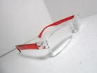 Hrr1 Cheetah Mens Or Womens Half Rimless Reading Glasses Red Clear 3.50 K2 739042008001