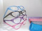 Hsq855 Unbranded Sparkle Twinkle Glitter Cat Eye Reading Glasses Case Pink