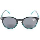 Hts005blackgreen250h1 Spring Hinged Round Bifocal Sunglasses Key Hole Style 6945548349522