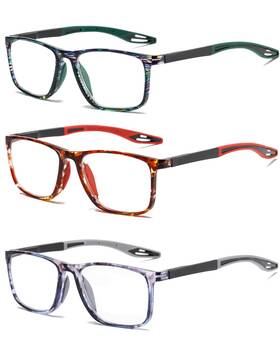 B0dqkrmsp7 Hubeye Tr90 Sports Reading Glasses Men Women Ultralight Flexible Blue Light 2.2