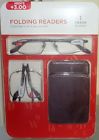 I Image Nip 2 Pairs Cases Readers Folding Mens 3.00 Folds Flat To Fit In Pocket 035256020601