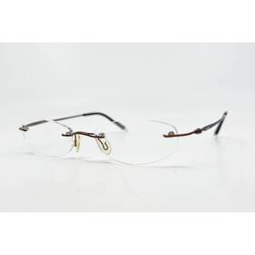 I.357 I.line Unisex Brown Rimless Oval 60mm One Size