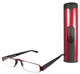 I-mag Reading Glasses 610708069102 New Executive Slim Metal With Slide Open Hard Case Free Shipping