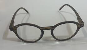 Icu Eyewear 078041084969 Kids Glasses Black And Amber Colored Frames Only Round Style