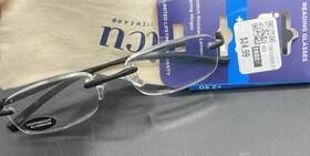 Icu Eyewear 078041129158 Stanford Rimless Reading Glasses 2.50 Scratch Resistant