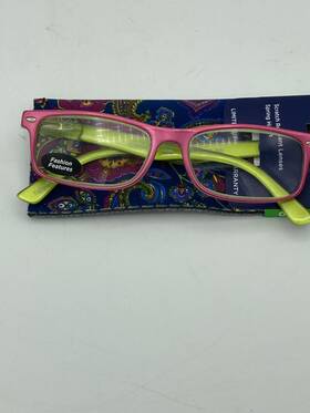 Icu Eyewear 078041143802 Reading Glasses Pink-green 2.00 With Soft Case Ankara