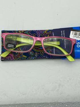 Icu Eyewear 078041143826 Reading Glasses Pink-green 2.50 With Soft Case Ankara Nbw W