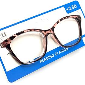 Icu Eyewear 078041243090 Jessica Reading Glasses 2.50 Pink Tortoise Shell Fashion