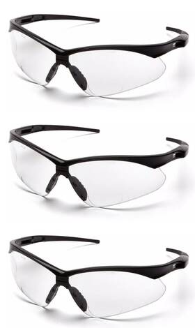 8401400 Impact 3- Clear Work Eyewear Readers Bifocal Reading Cheaters Safety Glasses Ansi Z87