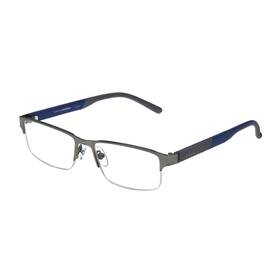 5014225-175.cgu Ironman Foster Grant Mens Momentum Rectangular Reading Glasses Gunmetal 54