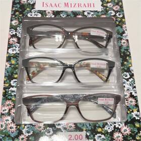 Im31324r200as Isaac Mizrahi Floral Reading Glasses 2.00 Strength 3-pack Multicolor