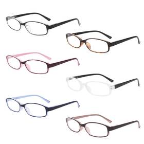 Ivnuoyi 712491900126 6 Pack Reading Glasses Blue Light Blocking With Spring Hinges Colors Lightwei