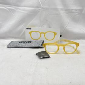 Izipizi 701210410920 Unisex #c Round Reading Glasses 2.5 Yellow Honey