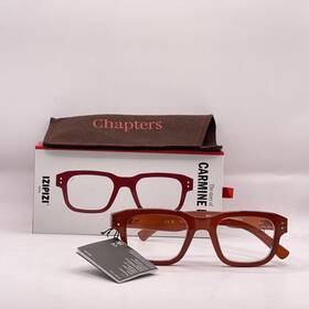 Izipizi 701210441948 Unisex Chapters #quote The Story Of Carmine Red Reading Glasses 1