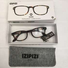 Izipizi 760222620642 Paris Reading Glasses #b 1 Tortoise Rectangular Eyeglasses Slipcase Box