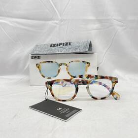 Izipizi 760247690781 Unisex #c Round Screen Reading Glasses 2.5 Blue Tortoise