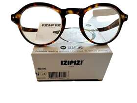 C01-di Izipizi Paris Folding Reading Glasses Style #f 3 Tortoise