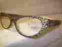 Jcn394 Jimmy Crystal Ny Reading Glasses 394 Grey Leopard Swarovski Cateye 2.00