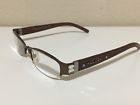 Jcr219 Jimmy Crystal Swarovski Reading Glasses Brown Leather Arms