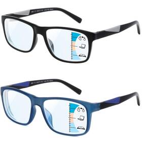 Jcuangr 717020744585 Bifocal Reading Glasses For Men Large Progressive No Line Bifocals Readers Wi