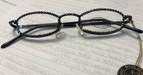 Cr0076 Jimmy Crystal Jc New York Swarovski Reading Glasses 2.50 Flat-as Is