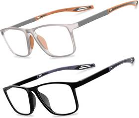 Jixgien 445044123187 2 Pack Men S Reading Glasses Sports Style Blue Light Blocking Eyewear