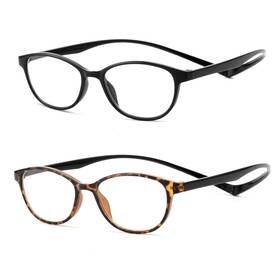 200876 Jm 2 Pack Magnetic Reading Glasses For Men One Size #2 Tortoise And Black