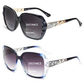 Jm 941348162590 2 Pack Bifocal Sunglasses For Women Oversized Fashion Square Reader Sunglass