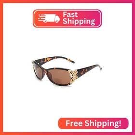 Zhl07248c2-225 Jm Bifocal Reading Sunglasses For Women Fashion Sun Readers Outdoor Glas