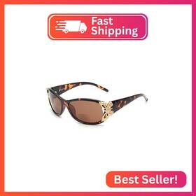 Zhl07248c2-275 Jm Bifocal Reading Sunglasses For Women Fashion Sun Readers Outdoor Glas