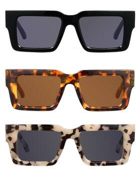 Zptg200946c16-200 Jm Fully Magnified Reader Sunglasses Women With Spring Hinge Trendy Square